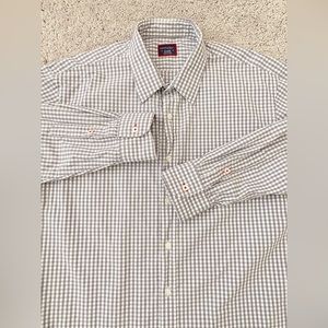 Untuckit Checkered Button Down Mens Long Sleeve Shirt Extra Large